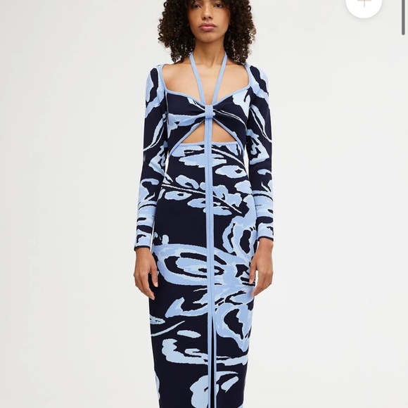 SIGNIFICANT OTHER Atlas Midi dress size 8 Anthropologie - Picture 7 of 12